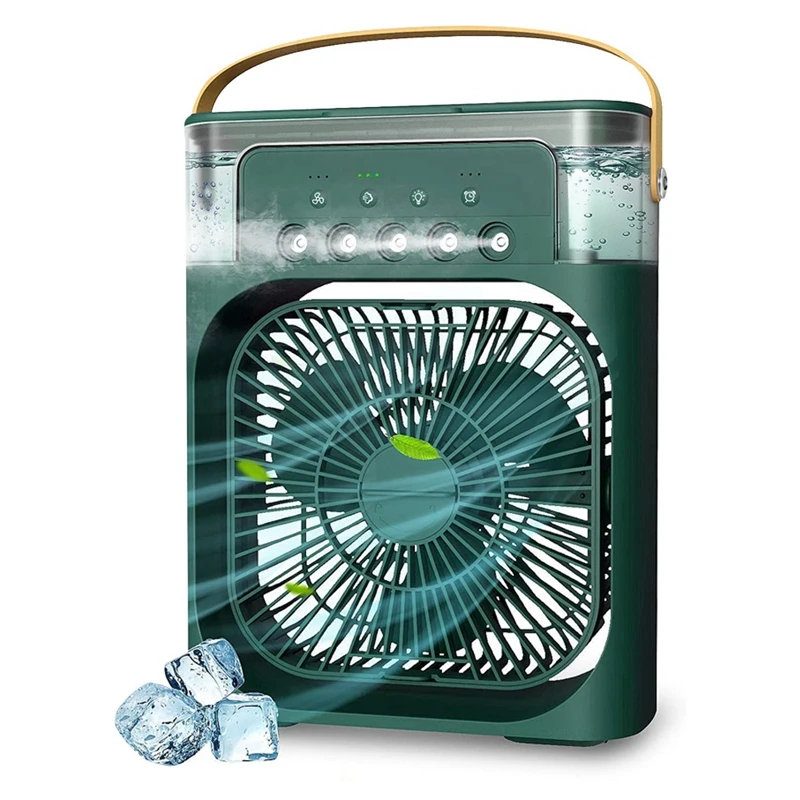 Portable Air Conditioning Fan, Mini Evaporative Air Cooler, With 7 Color Led Lights, 1/2/3 Hour Timer, 3 Wind Speeds
Portable Air Conditioning Fan, Mini Evaporative Air Cooler, With 7 Color Led Lights, 1/2/3 Hour Timer, 3 Wind Speeds