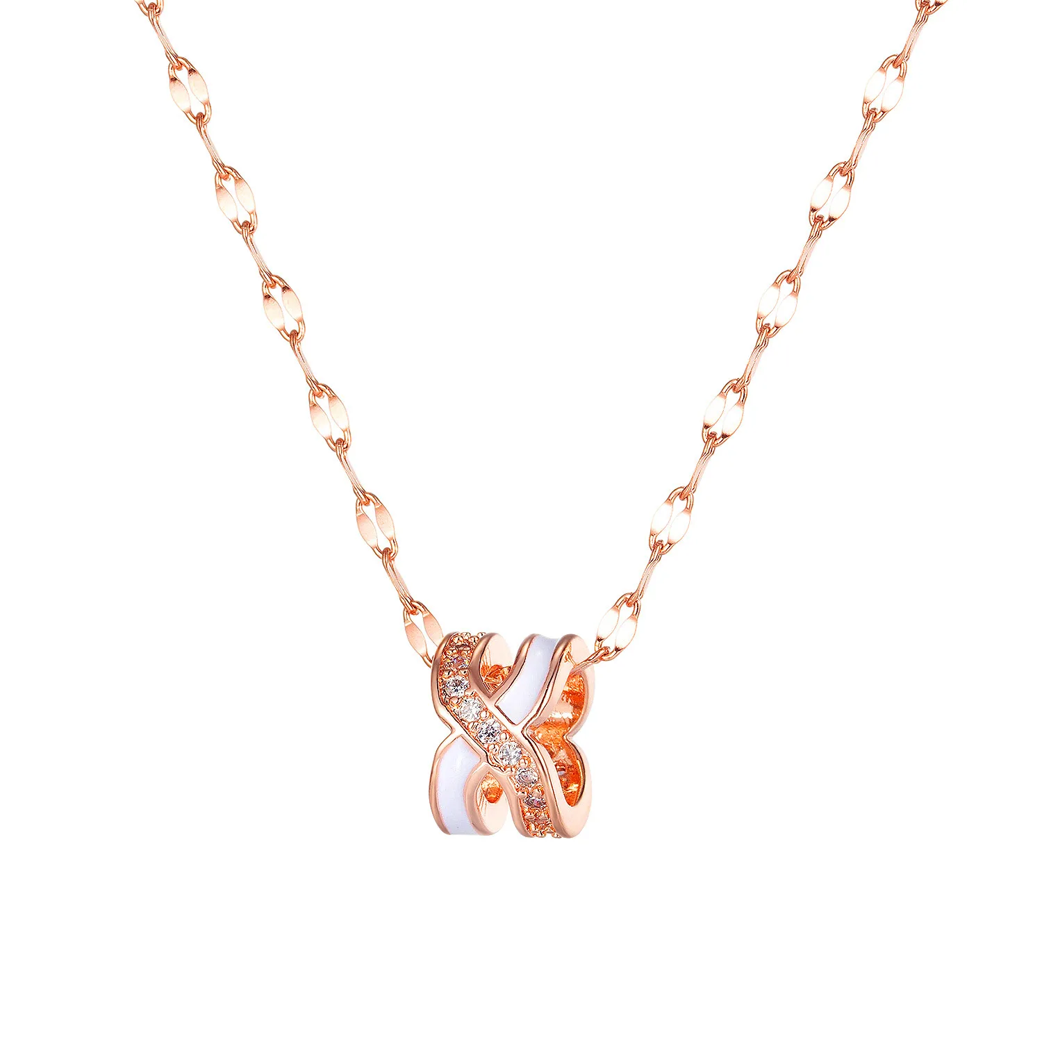 Women's Necklaces Japanese and Korean Fashion Hollow Letters and Diamonds Pendant Simple Rose Gold Clavicle Chain Jewelry
Women's Necklaces Japanese and Korean Fashion Hollow Letters and Diamonds Pendant Simple Rose Gold Clavicle Chain Jewelry