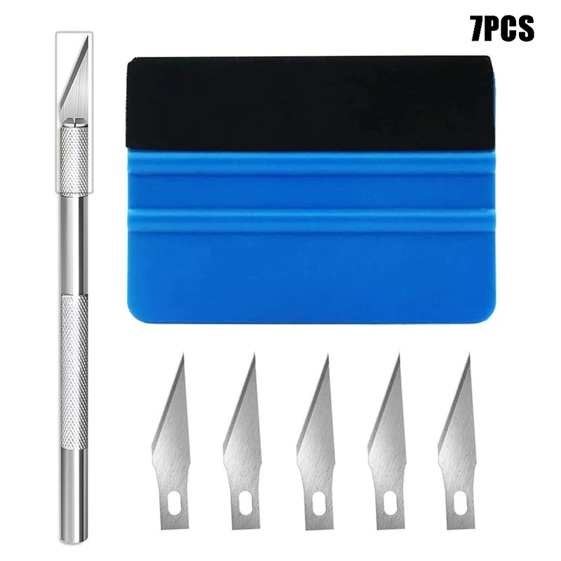 7pcs Car Wrapping Tools Knife Sticker Film Scraper Set Car Film Wrap Tool Kit Squeegee Vinyl Spatula Window Ice Remover Cleaning
7pcs Car Wrapping Tools Knife Sticker Film Scraper Set Car Film Wrap Tool Kit Squeegee Vinyl Spatula Window Ice Remover Cleaning