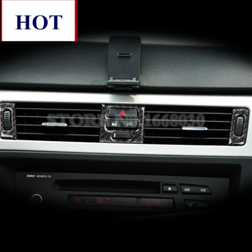 Центральный и боковой решетки вентиляционного отверстия из углеродного волокна для BMW 3 серии E90 2005-2012, автомобильные аксессуары, внутренняя... 
Центральный и боковой решетки вентиляционного отверстия из углеродного волокна для BMW 3 серии E90 2005-2012, автомобильные аксессуары, внутренняя...