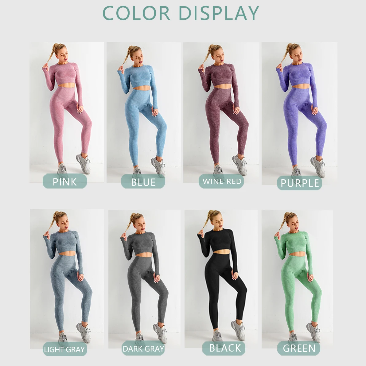2021 Sport Outfit for Woman Sportwear Workout Gym Clothes Women Shorts Seamless Yoga Sport Set Suits Fitness Clothing Leggings
2021 Sport Outfit for Woman Sportwear Workout Gym Clothes Women Shorts Seamless Yoga Sport Set Suits Fitness Clothing Leggings