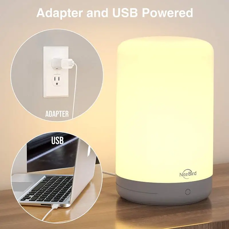 Nite Bird Smart Touch Sensor Night Light Bedside Lamps LED Dimmable RGB Table Lamp Voice Control Works With Alexa Google Home
Nite Bird Smart Touch Sensor Night Light Bedside Lamps LED Dimmable RGB Table Lamp Voice Control Works With Alexa Google Home