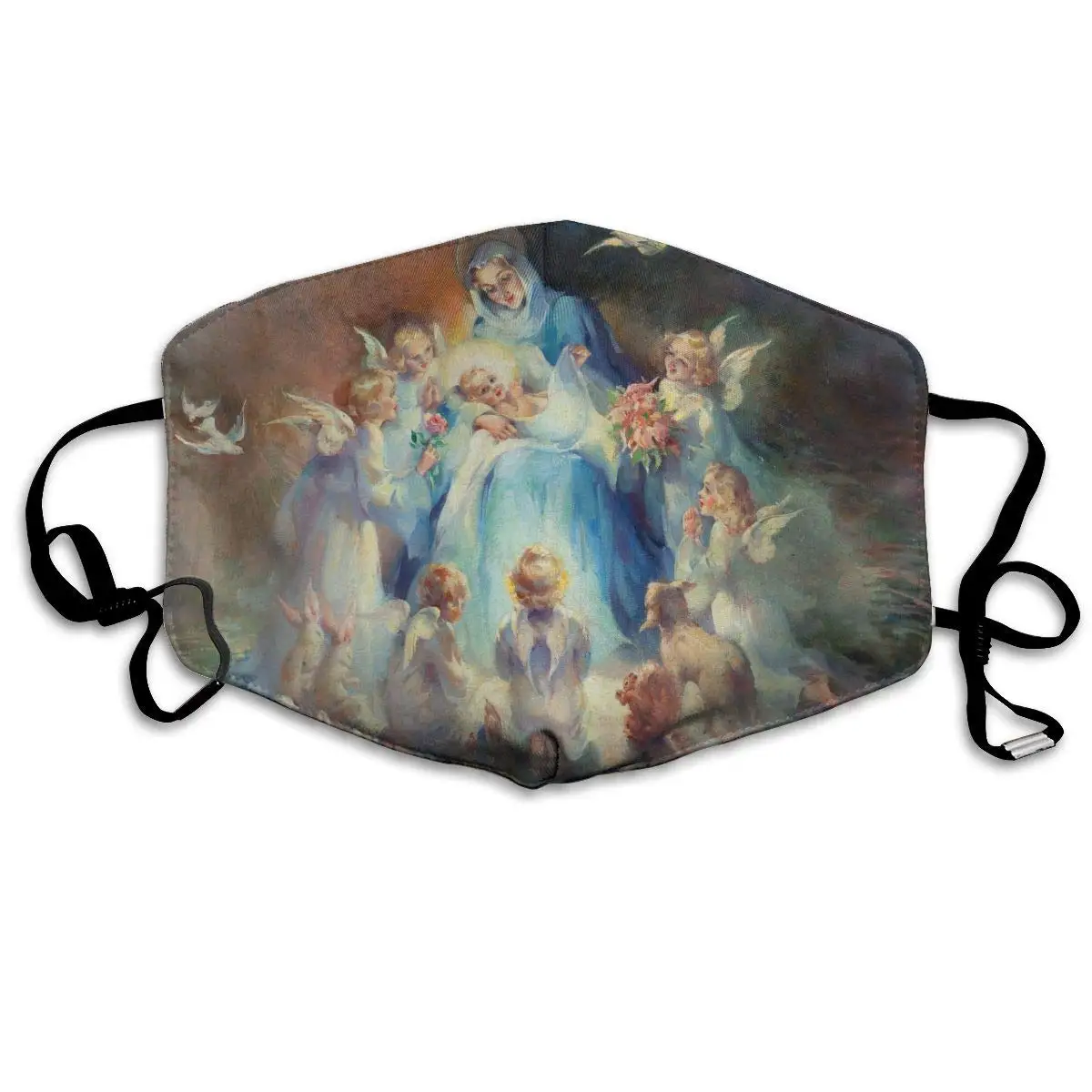 Mouth Mask For Daily Dress Up Beautiful Angel Oil Painting Anti-dust Mouth-Muffle Washable Reusable Holiday Half Face Masks
Mouth Mask For Daily Dress Up Beautiful Angel Oil Painting Anti-dust Mouth-Muffle Washable Reusable Holiday Half Face Masks