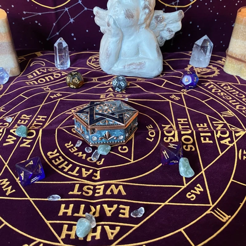 Art Pagan Altar Tablecloth Divination Cards Square Table Cover Board Game Cloth R3ME
Art Pagan Altar Tablecloth Divination Cards Square Table Cover Board Game Cloth R3ME