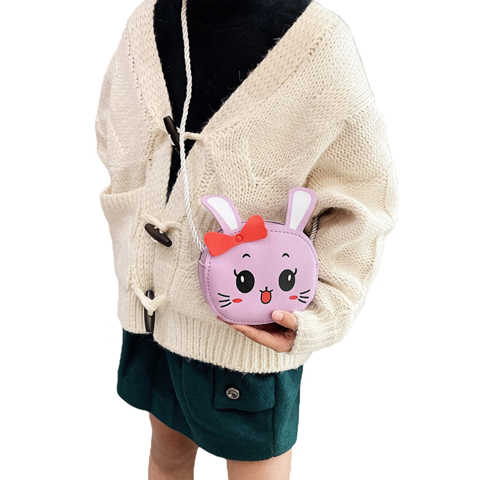 Kids Shoulder Bag Cartoon Pack Leather Rabbit Printed Bowknot Square Pocket Zipper Messenger Bag
Kids Shoulder Bag Cartoon Pack Leather Rabbit Printed Bowknot Square Pocket Zipper Messenger Bag