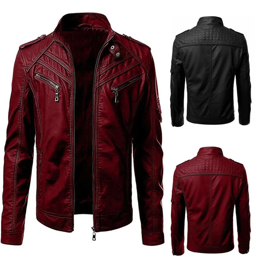 Men Spring Casual Motor Coat PU Leather Jackets Coat Men Autumn Outwear Fashion Punk Style Hat Leather Jacket Men Hot Sale
Men Spring Casual Motor Coat PU Leather Jackets Coat Men Autumn Outwear Fashion Punk Style Hat Leather Jacket Men Hot Sale