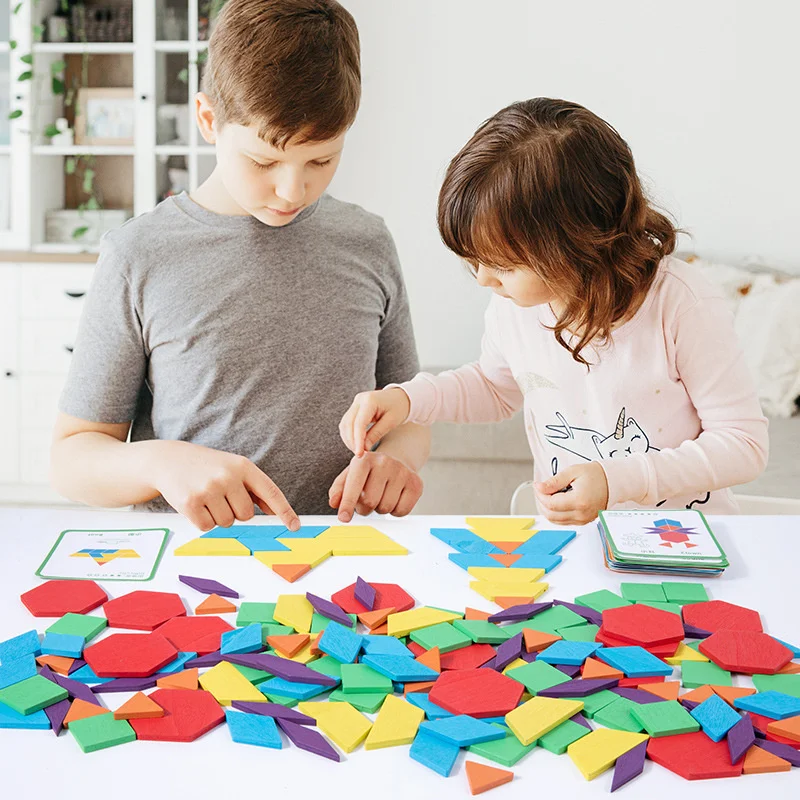 155pcs Wooden Puzzle Sets Personalized Jigsaw Geometric Shaped Puzzle for Kids Colorful Stacked Puzzle Sets Children's Toys
155pcs Wooden Puzzle Sets Personalized Jigsaw Geometric Shaped Puzzle for Kids Colorful Stacked Puzzle Sets Children's Toys