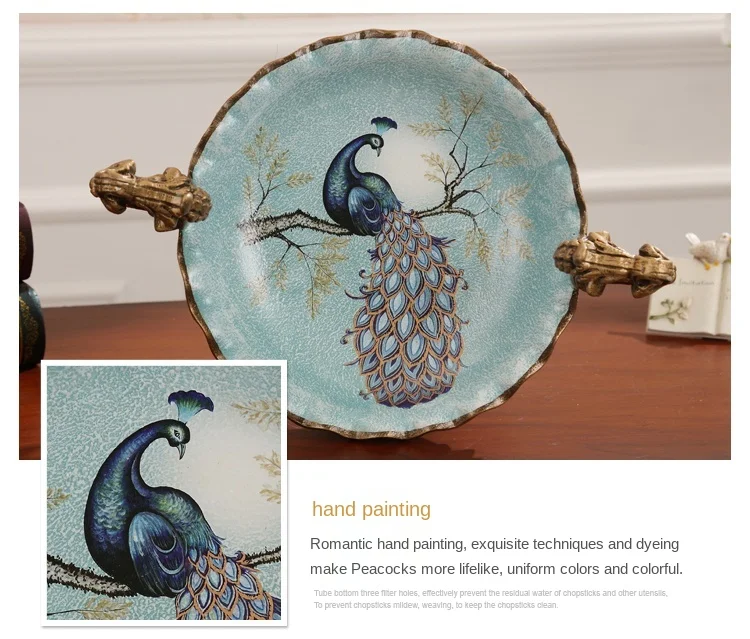 zq American Fruit Plate Home Creative Peacock Soft Decoration European Living Room Coffee Table Decoration Ornaments
zq American Fruit Plate Home Creative Peacock Soft Decoration European Living Room Coffee Table Decoration Ornaments