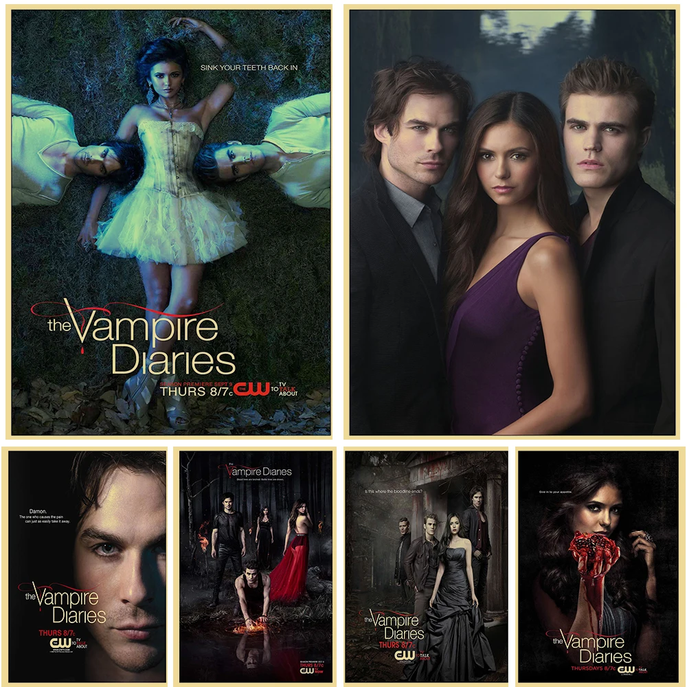 Buy Three and Get One Free The Vampire Diaries Poster Brown Paper Vintage Decor Living Room Bedroom Cafe Wall Room Decor
Buy Three and Get One Free The Vampire Diaries Poster Brown Paper Vintage Decor Living Room Bedroom Cafe Wall Room Decor