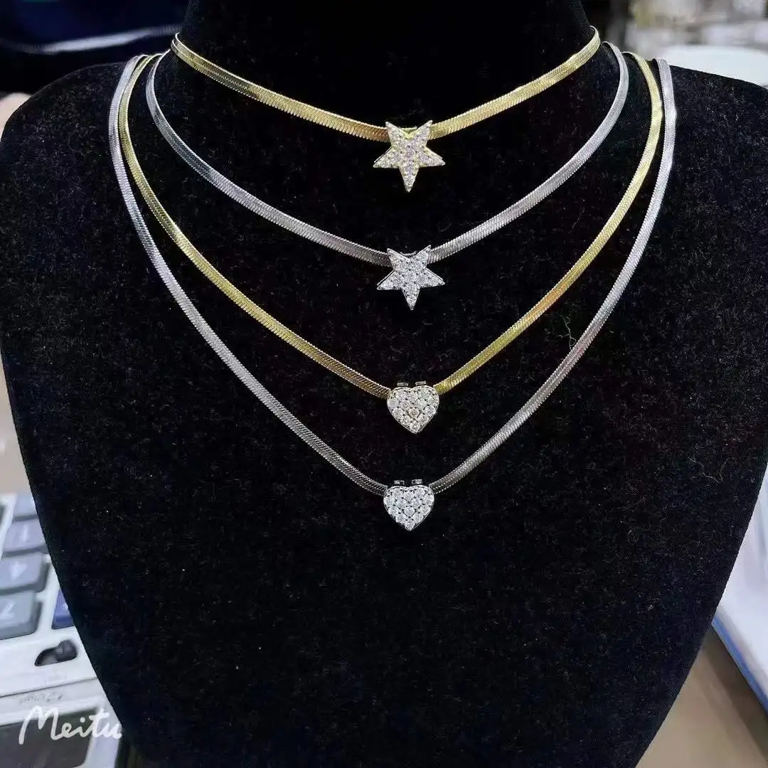 Golden Blade Chain Color Preservation and Fading Flat Snake Bone Chain DIY Necklace European and American Fashion Jewelry
Golden Blade Chain Color Preservation and Fading Flat Snake Bone Chain DIY Necklace European and American Fashion Jewelry