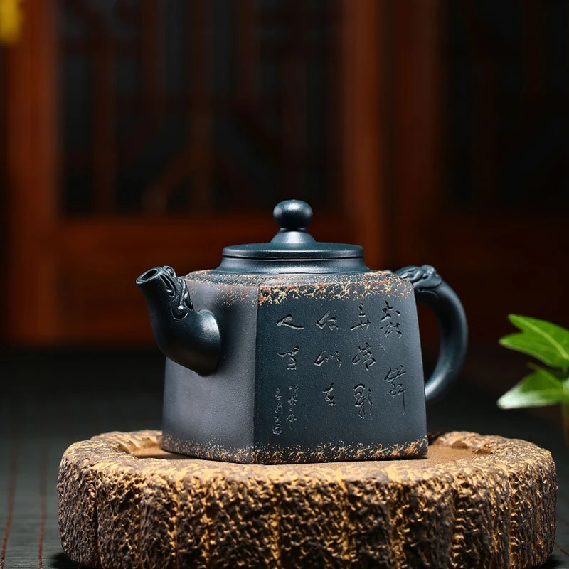 Authentic Yixing Teapot Ore Mud All Handmade 4 Sides Dragon Kettle Send Gift Box Creative Teaware
Authentic Yixing Teapot Ore Mud All Handmade 4 Sides Dragon Kettle Send Gift Box Creative Teaware