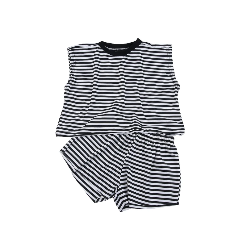 Boys and Girls Summer Set O-Neck Short Sleeve Children's Clothing for 0-7 Years Korean Striped Pullover Baby Kids Casual Clothes
Boys and Girls Summer Set O-Neck Short Sleeve Children's Clothing for 0-7 Years Korean Striped Pullover Baby Kids Casual Clothes