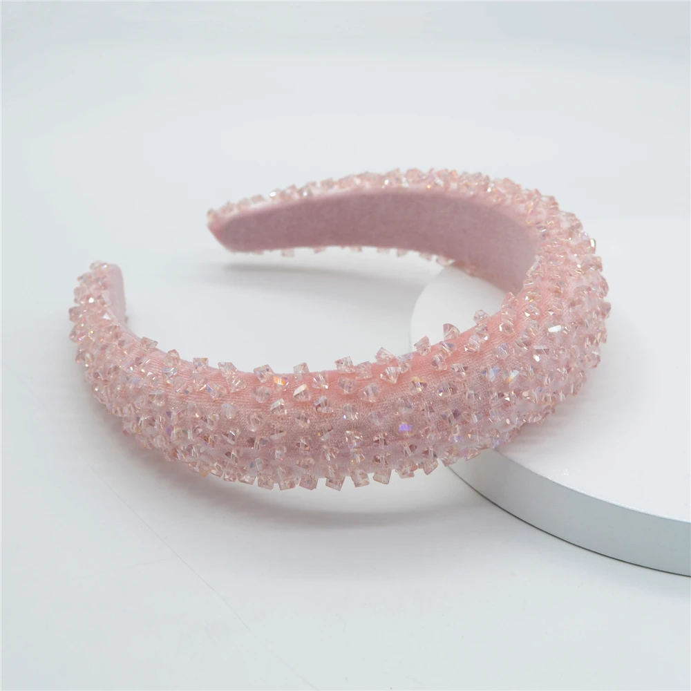 ZA Style Crystal Headband Women Simple Elegant Wide-sided Fashion Hand-sewn Sponge European American Hairband Hair Accessories
ZA Style Crystal Headband Women Simple Elegant Wide-sided Fashion Hand-sewn Sponge European American Hairband Hair Accessories