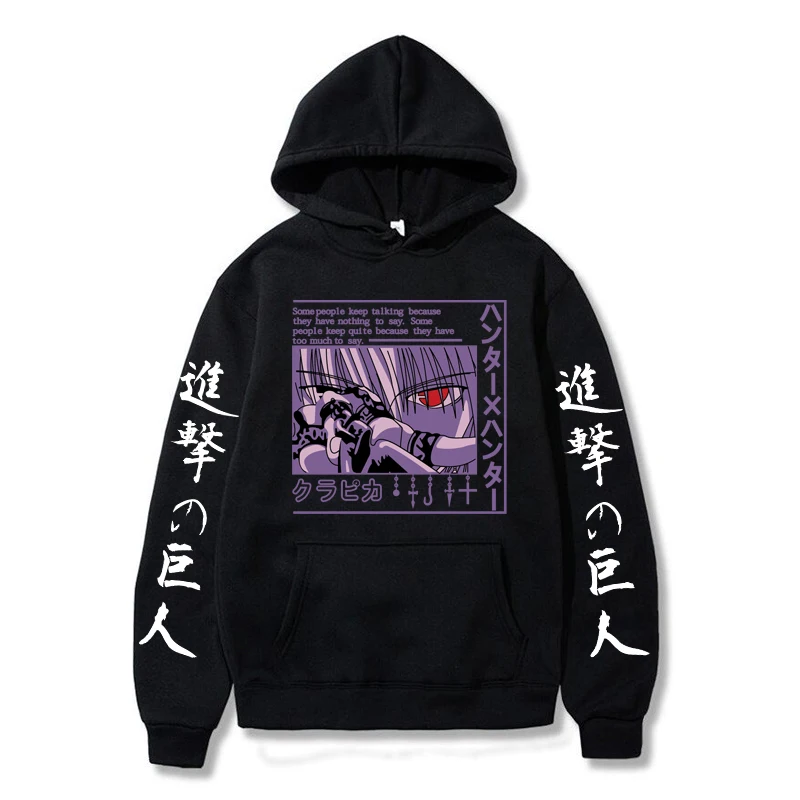 Men Women Hoodies Hunter X Hunter man Pullovers Hoodies Sweatshirts Killua Zoldyck Devil Eye Print Anime Hoody Streetwear Tops
Men Women Hoodies Hunter X Hunter man Pullovers Hoodies Sweatshirts Killua Zoldyck Devil Eye Print Anime Hoody Streetwear Tops