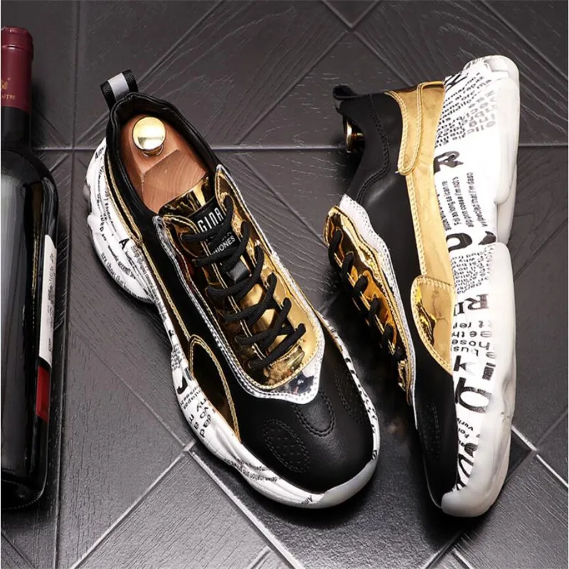 New Fashion Thick Sole Platform Sneakers Men Vulcanize Shoes Man Mixed Color Chunky Shoes Men Trainers Soft Shoe Thick loafers
New Fashion Thick Sole Platform Sneakers Men Vulcanize Shoes Man Mixed Color Chunky Shoes Men Trainers Soft Shoe Thick loafers