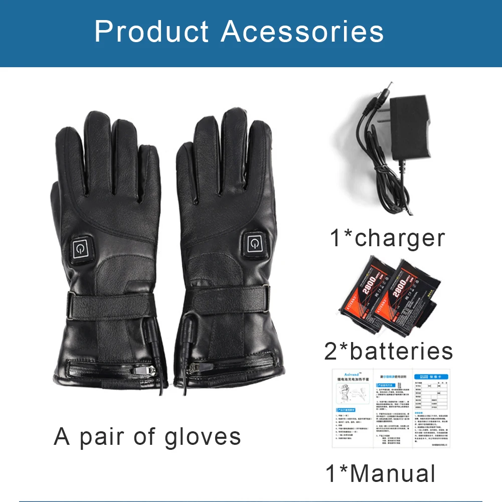 Electric Three-Speed Thermostat Gloves Electric Heating Rechargeable Winter Cold Protection Outdoor Heating Glove For Motorcycle
Electric Three-Speed Thermostat Gloves Electric Heating Rechargeable Winter Cold Protection Outdoor Heating Glove For Motorcycle