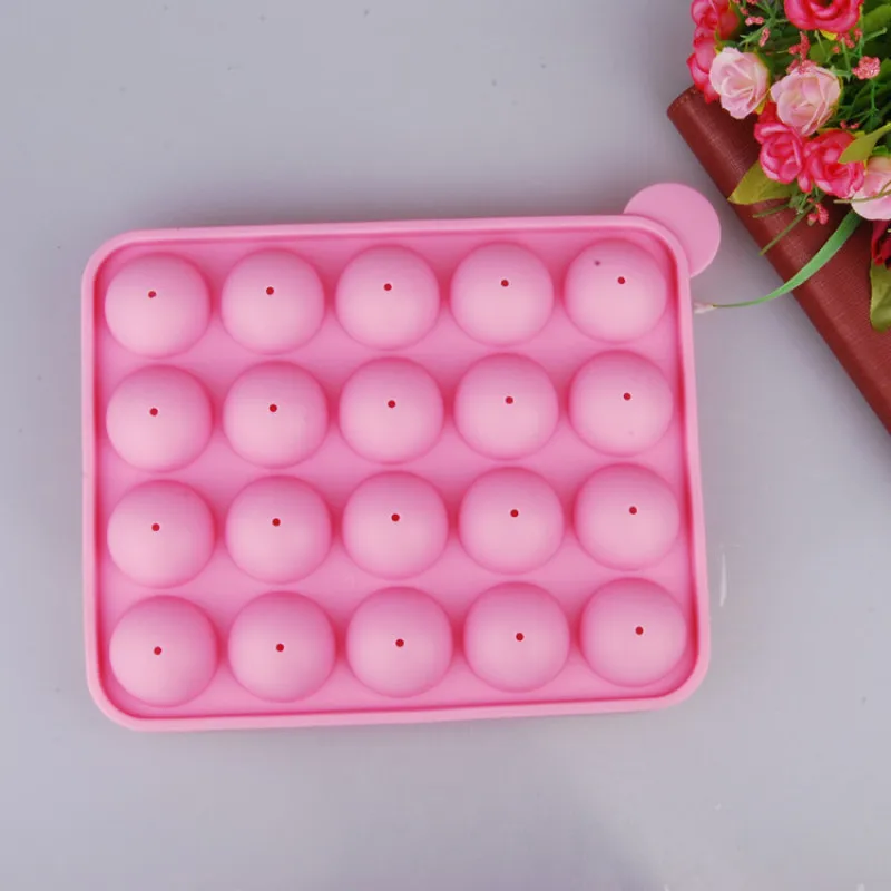 20 Holes Silicone Lollipop Mold Stick Tray Cake Mould Chocolate Ball Cupcake Cookie Candy Maker DIY Baking Tool
20 Holes Silicone Lollipop Mold Stick Tray Cake Mould Chocolate Ball Cupcake Cookie Candy Maker DIY Baking Tool
