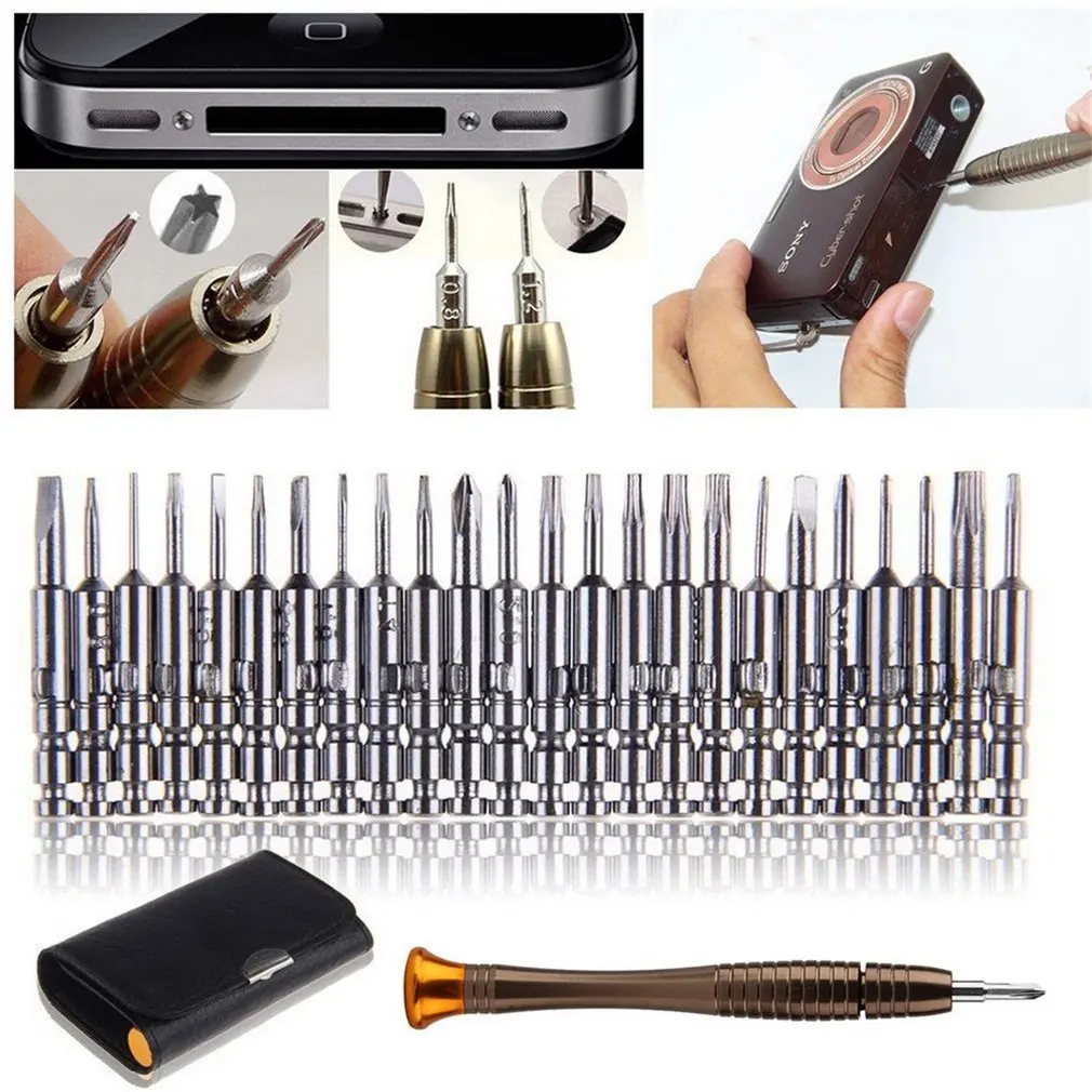 25 In 1 Universal Torx Screwdriver Repair Tool Set For iPhone Cellphone Tablet PC Repair Opening Tool Kit Portable Compact
25 In 1 Universal Torx Screwdriver Repair Tool Set For iPhone Cellphone Tablet PC Repair Opening Tool Kit Portable Compact