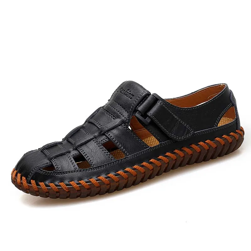 Summer Men's Sandals Genuine Leather Outdoor Summer Handmade Men slippers Shoes Men Beach Breathable sneakers Casual Shoes
Summer Men's Sandals Genuine Leather Outdoor Summer Handmade Men slippers Shoes Men Beach Breathable sneakers Casual Shoes