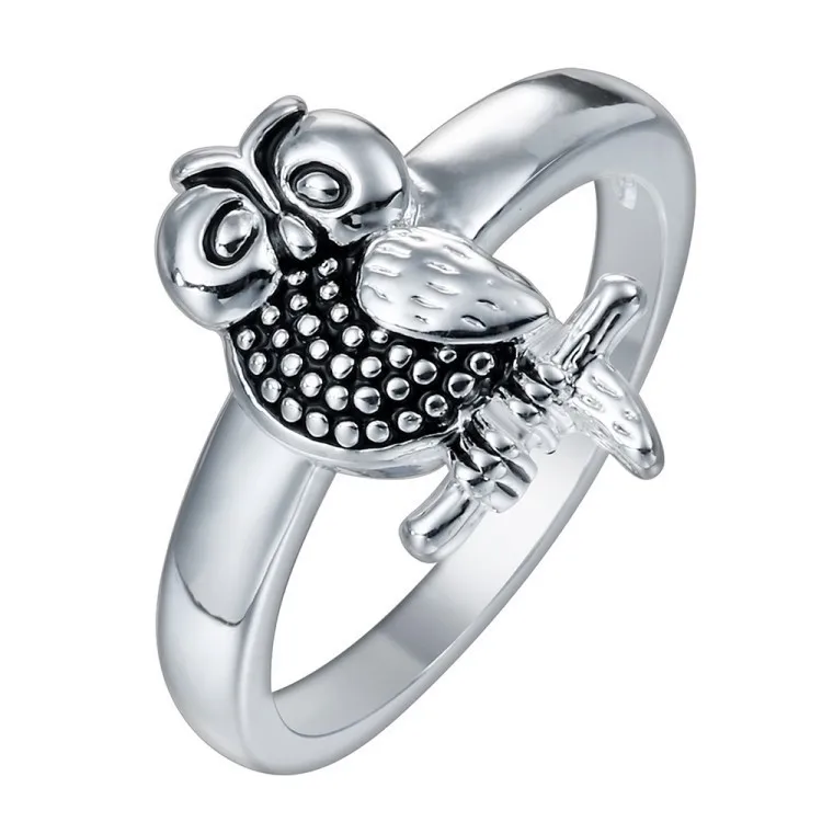 Unique Retro Owl Ring Men Women Silver Colour Ring Hip Hop Punk Biker Party Ring Valentine's Day Gift Fashion Jewelry
Unique Retro Owl Ring Men Women Silver Colour Ring Hip Hop Punk Biker Party Ring Valentine's Day Gift Fashion Jewelry