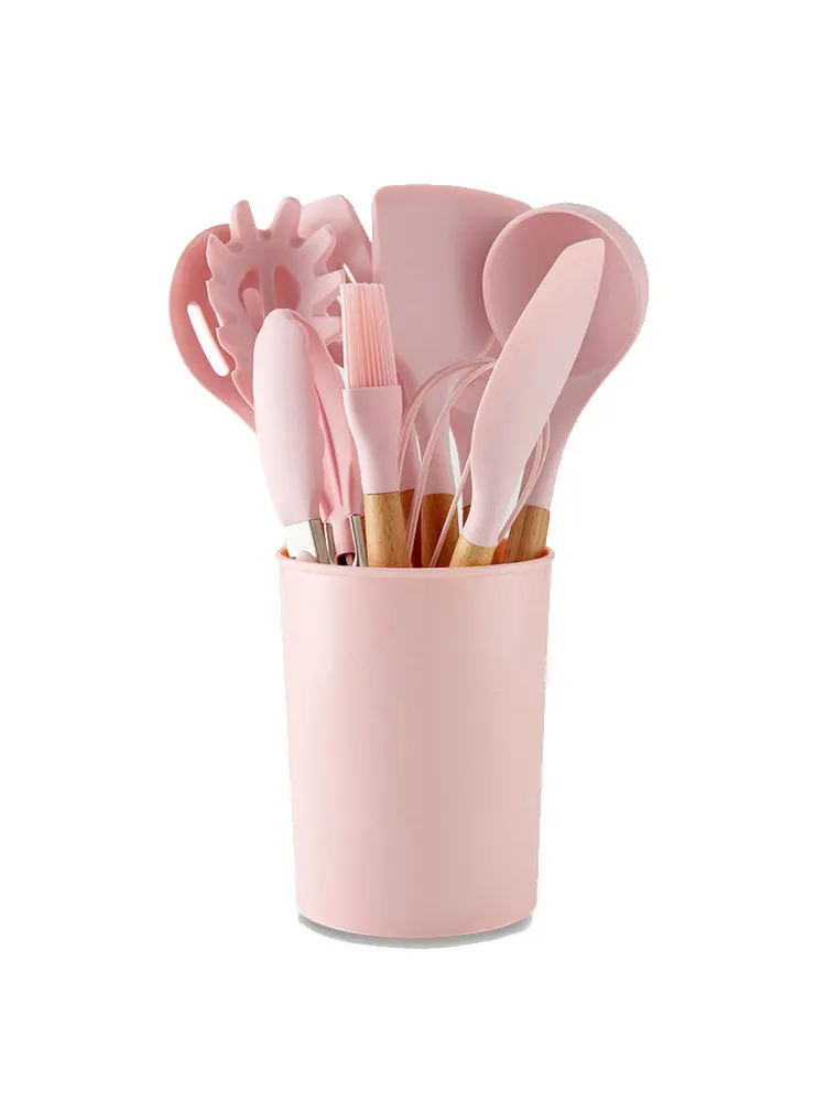 Silicone Cooking Utensils Set Kitchen Accessories Tool Non-Stick Cookware Wooden Handle Shovel Spoon Soup
Silicone Cooking Utensils Set Kitchen Accessories Tool Non-Stick Cookware Wooden Handle Shovel Spoon Soup