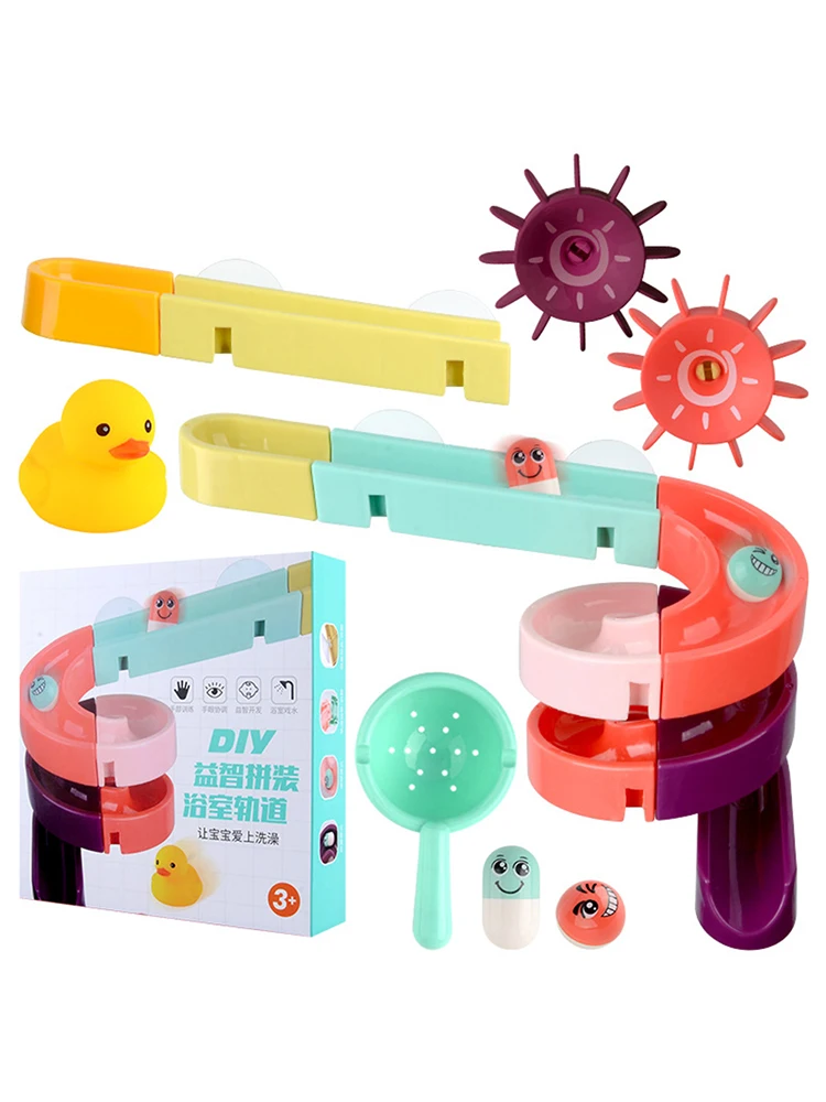 24pcs Baby Shower Bathroom Toy Marble Race Run Assembling Track Water Slide Bathing Bath Toy Stacking Cups For Children
24pcs Baby Shower Bathroom Toy Marble Race Run Assembling Track Water Slide Bathing Bath Toy Stacking Cups For Children