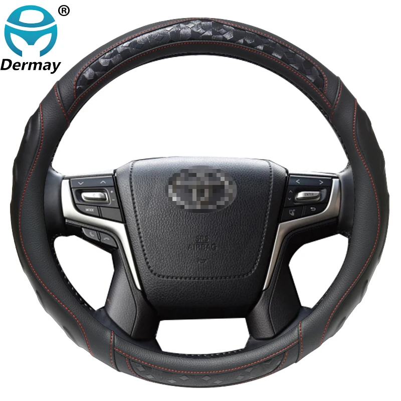 DERMAY Car Steering Wheel Cover 3D Non-slip for Toyota 4Runner Hilux Surf SUV Fortuner Auto Accessories
DERMAY Car Steering Wheel Cover 3D Non-slip for Toyota 4Runner Hilux Surf SUV Fortuner Auto Accessories
