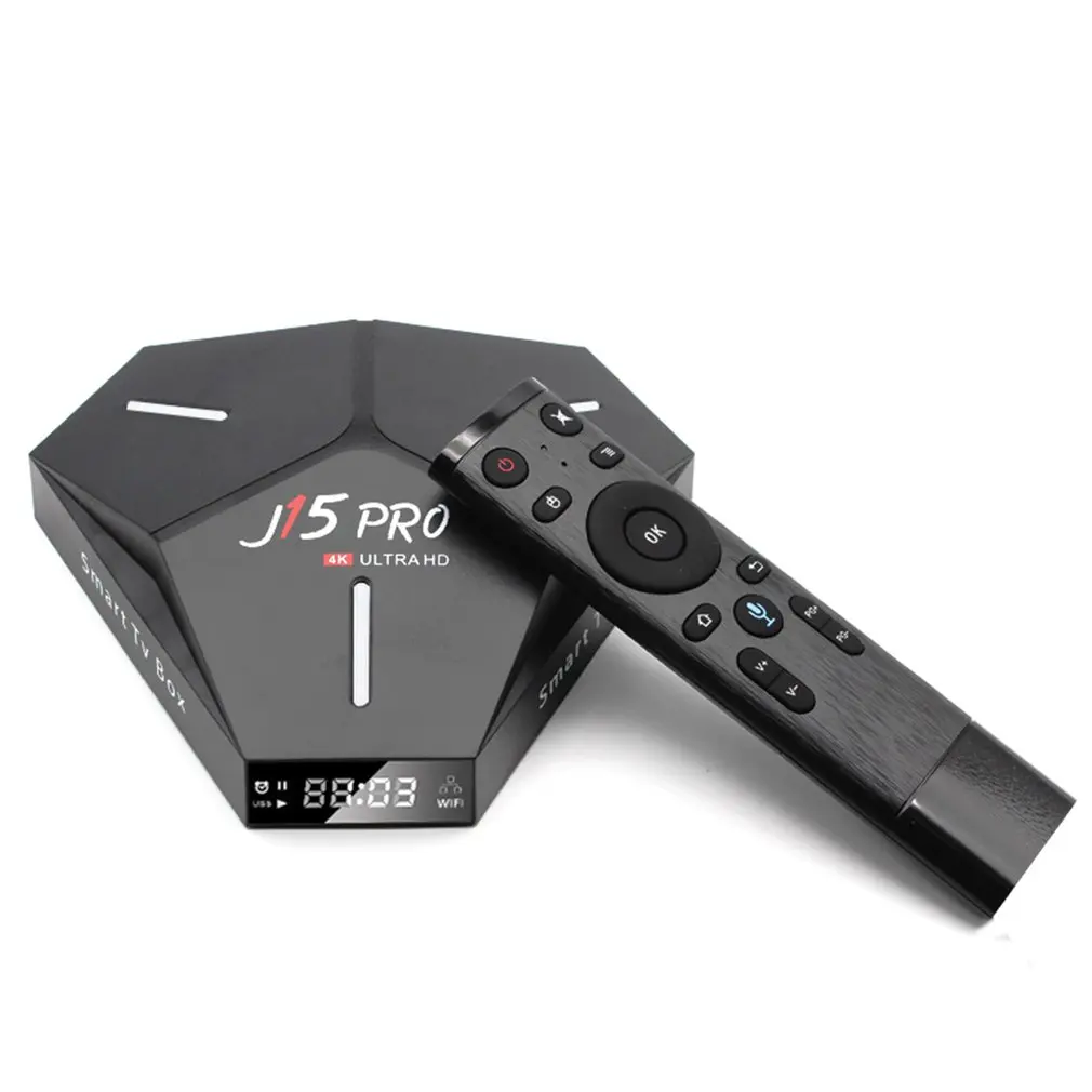 

2021 Smart TV Box Android 9.0 Rockchip RK3328 DDR3 4GB RAM 32GB ROM Set-Top Receiver J15 PRO 4K with WIFI Unique Media Player