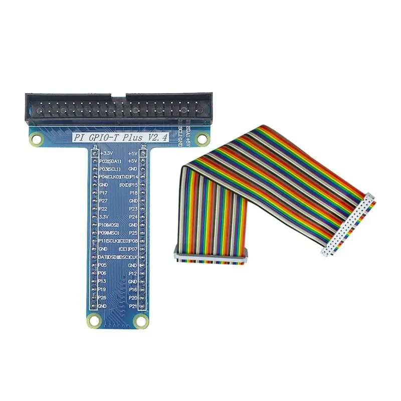 GPIO T Type Expansion Module Board Adapter With 40 Pin GPIO Female To Female Rainbow Cable For Raspberry Pi3/ 2 Model B+
GPIO T Type Expansion Module Board Adapter With 40 Pin GPIO Female To Female Rainbow Cable For Raspberry Pi3/ 2 Model B+