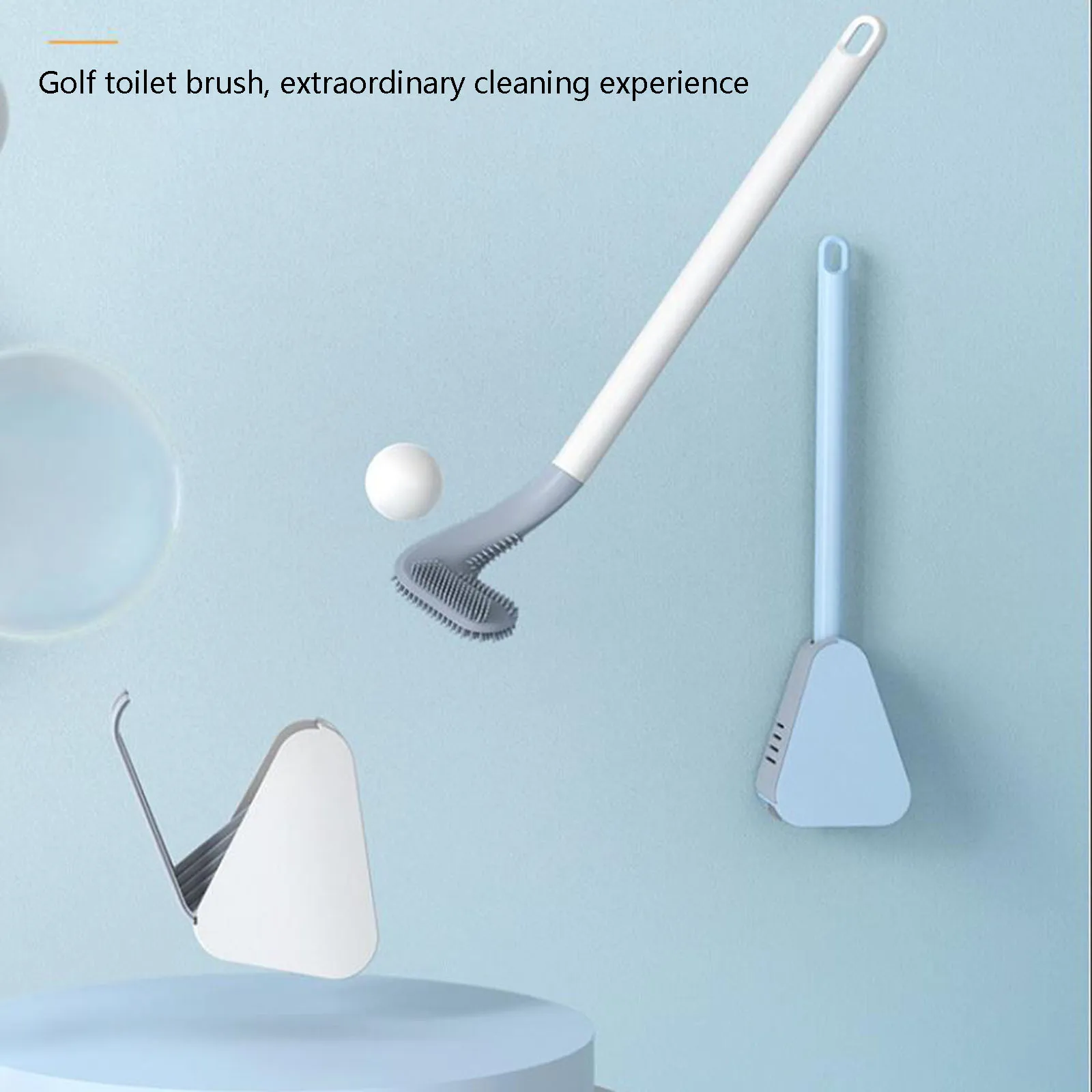 Golf Long Handle Toilet Cleaning Brush Wall-mounted Silicone Toilet Brush Without Dead Ends Cleaning Brush Bathroom Accessories
Golf Long Handle Toilet Cleaning Brush Wall-mounted Silicone Toilet Brush Without Dead Ends Cleaning Brush Bathroom Accessories