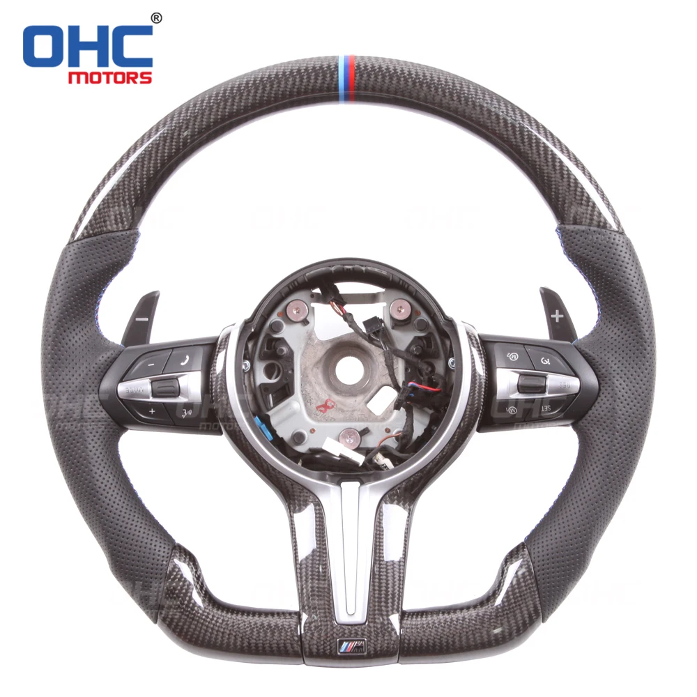 100% Real Carbon Fiber Steering Wheel compatible for F20 F22,F23 & F45 F30,F31 F32,F33,F36 F87 M2,F80 M3,F82 F83 M1 M2 M3 M4
100% Real Carbon Fiber Steering Wheel compatible for F20 F22,F23 & F45 F30,F31 F32,F33,F36 F87 M2,F80 M3,F82 F83 M1 M2 M3 M4