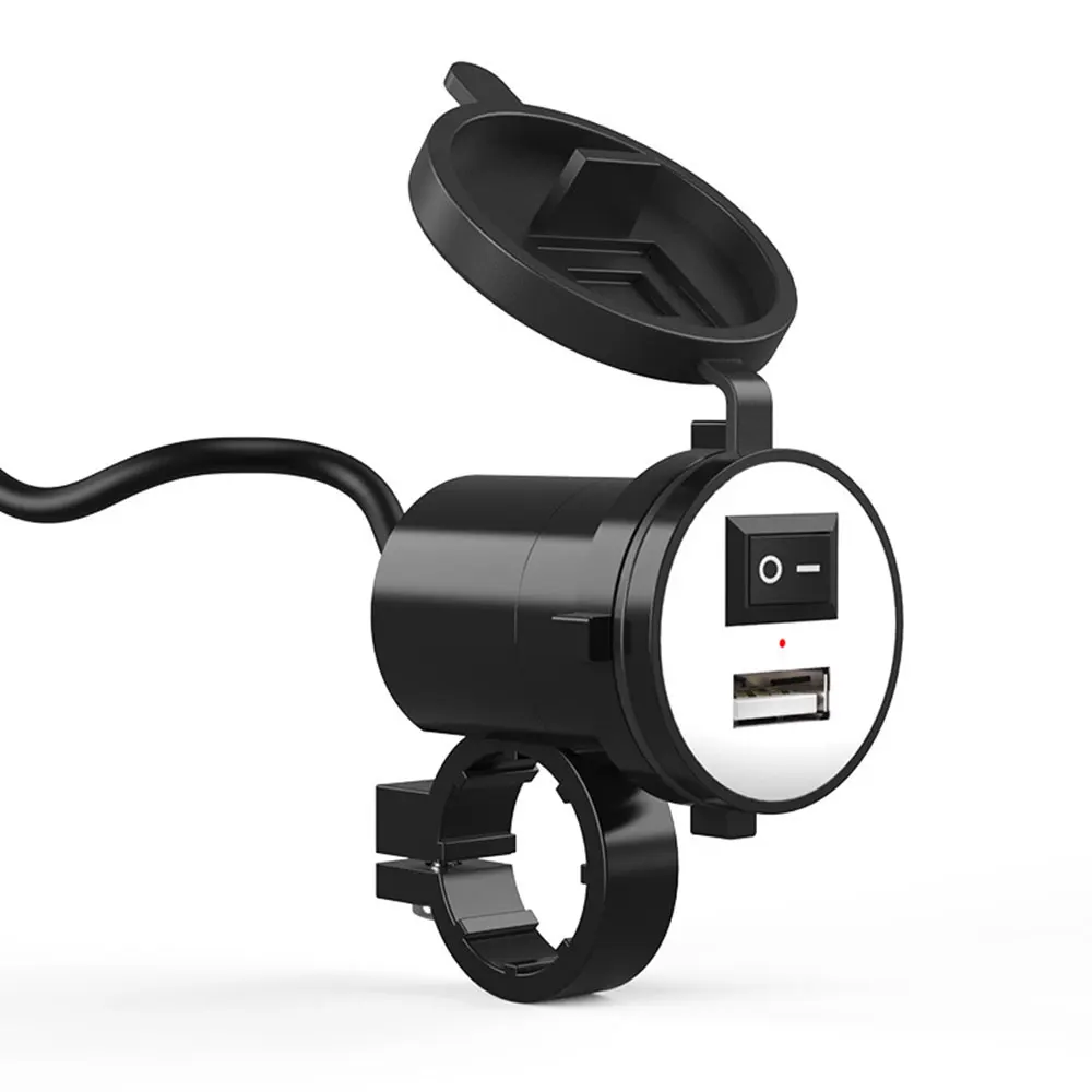 Charger Socket Car Quick Charger Universal Auto Charger Motorcycle Handlebar Adapter Waterproof 12V Smart