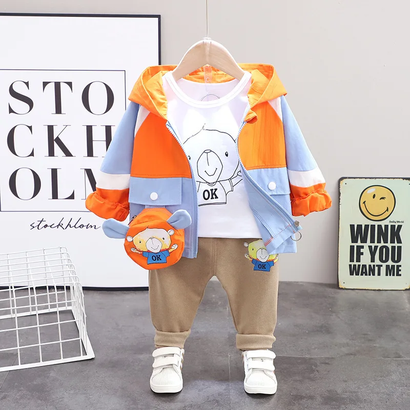 2021 Spring New Children's Suit Korean Version 0-4 Year Old Boys and Girls Baby Bear Long-sleeved 3-pieces Sets
2021 Spring New Children's Suit Korean Version 0-4 Year Old Boys and Girls Baby Bear Long-sleeved 3-pieces Sets