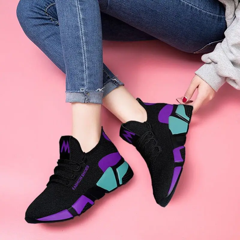 Women's Casual Shoes Platform Shoes Breathable Woman Sneakers Vulcanized Shoes Flat-bottom Non-slip Ladies Shoes Basket Fille