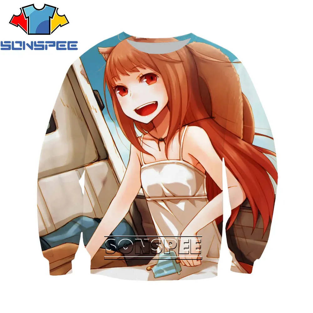 SONSPEE 3D Print Spice and Wolf Anime Horo Men Women Sweatshirt Kawaii Hawaii Hoodie Soft Pullovers Long-sleeved Shirt Spring
SONSPEE 3D Print Spice and Wolf Anime Horo Men Women Sweatshirt Kawaii Hawaii Hoodie Soft Pullovers Long-sleeved Shirt Spring