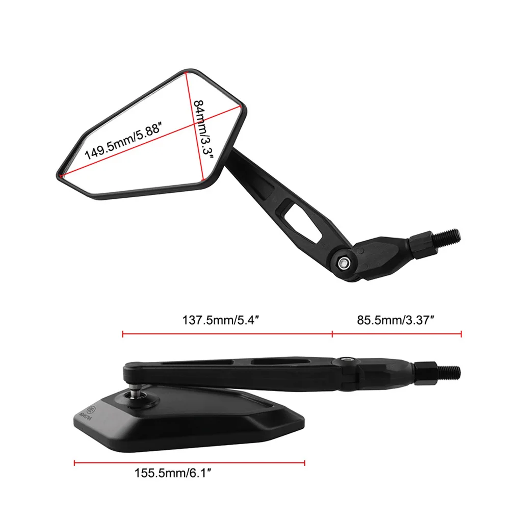 1 Pair Replacement for Honda Yamaha Suzuki Motorcycle Handlebar Mirror Side Mirror Universal Rearview Mirrors
1 Pair Replacement for Honda Yamaha Suzuki Motorcycle Handlebar Mirror Side Mirror Universal Rearview Mirrors