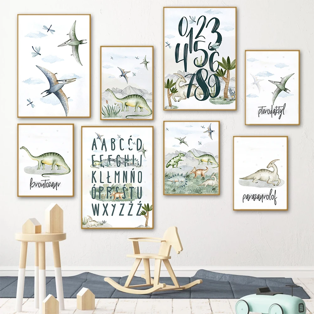 Retro Dinosaur Park Number Alphabet Baby Nursery Teach Art Poster Print Nordic Cute Animal Canvas Painting Kid Room Home Decor
Retro Dinosaur Park Number Alphabet Baby Nursery Teach Art Poster Print Nordic Cute Animal Canvas Painting Kid Room Home Decor