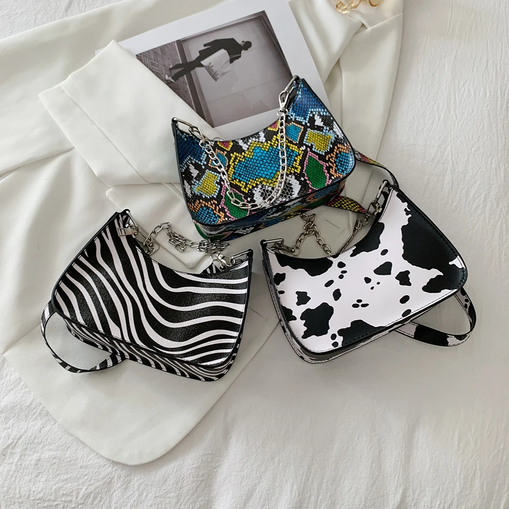 Vintage PU Animal Pattern Printing Small Hobos Shoulder Bag Women Chain Handbags Women Vintage Mini Handbag Tote
Vintage PU Animal Pattern Printing Small Hobos Shoulder Bag Women Chain Handbags Women Vintage Mini Handbag Tote
