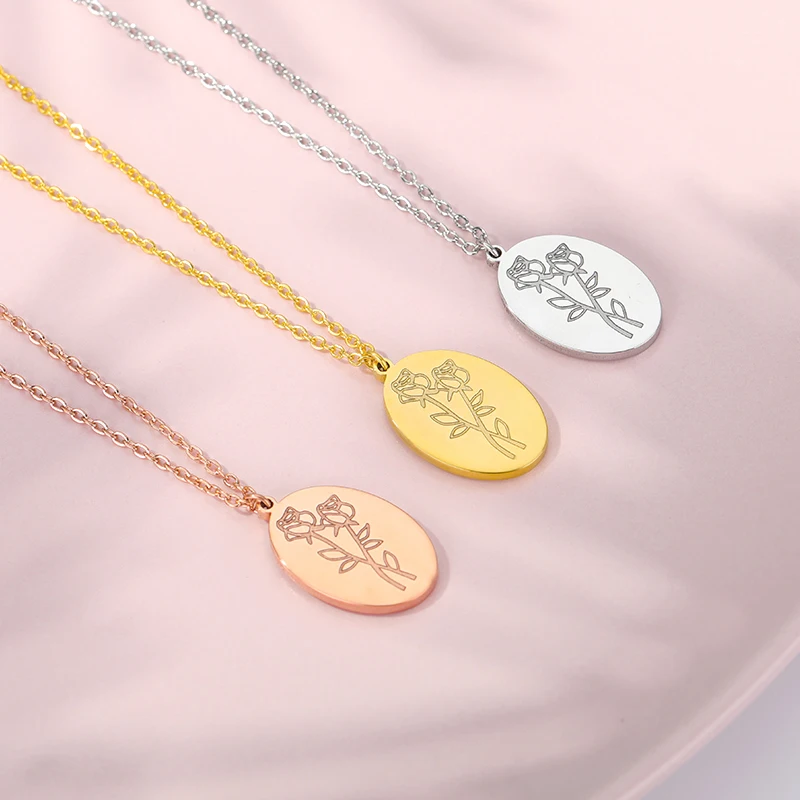 Birth Mother Month Flower Neckalce Chain Necklace For Women Gifts For Mom Gold Color Oval Pendant Necklace Collar Girl Jewelry
Birth Mother Month Flower Neckalce Chain Necklace For Women Gifts For Mom Gold Color Oval Pendant Necklace Collar Girl Jewelry