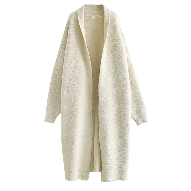 2021 Spring New Women's Cardigan Sweater Mid-length Mink Fleece Long Sweater Lazy Wind Loose Large Size Knit Cardigan Pure Color
2021 Spring New Women's Cardigan Sweater Mid-length Mink Fleece Long Sweater Lazy Wind Loose Large Size Knit Cardigan Pure Color