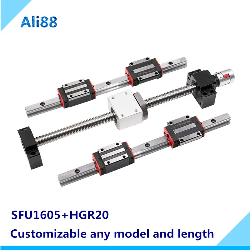Square Linear guide sets HGR20 1000/1050/1100mm with block HGH20CA ballscrew SFU605+BK BF12+jaw Flexible Coupling for cnc
Square Linear guide sets HGR20 1000/1050/1100mm with block HGH20CA ballscrew SFU605+BK BF12+jaw Flexible Coupling for cnc