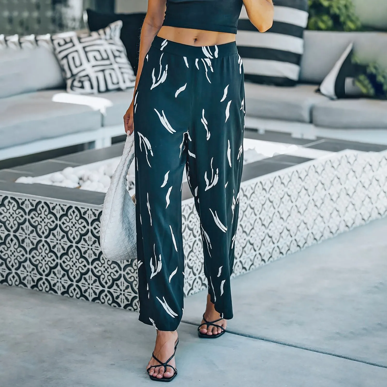 Womens Large Size High Waist Solid Color Trousers Ladies Leisure Pants pantalones de mujer 
Womens Large Size High Waist Solid Color Trousers Ladies Leisure Pants pantalones de mujer