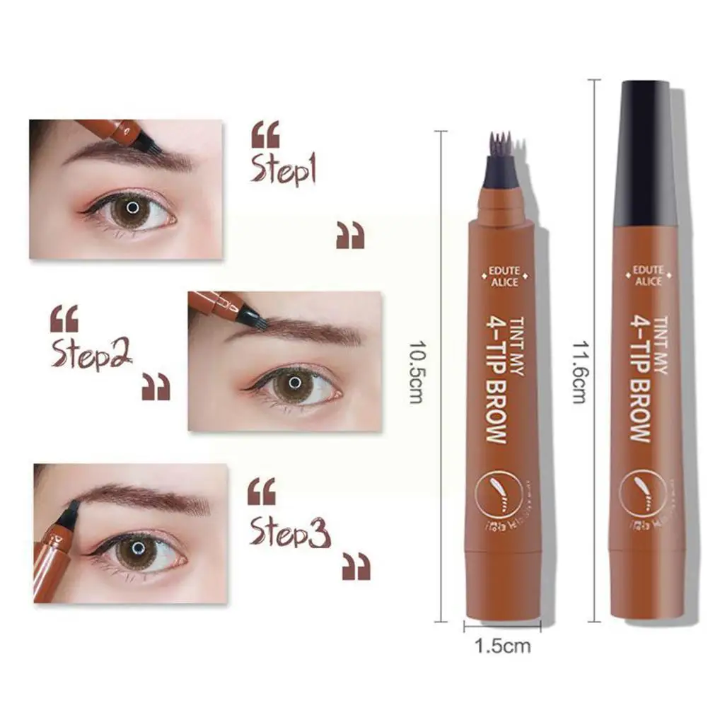 Tattoo Eyebrow 3D liquid Eyebrow Pen waterproof 4 fork pencil Eyes Female Available brow 5 Cosmetics Color Natural Makeup W4E5
Tattoo Eyebrow 3D liquid Eyebrow Pen waterproof 4 fork pencil Eyes Female Available brow 5 Cosmetics Color Natural Makeup W4E5