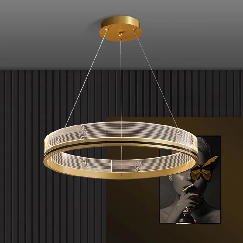 Modern Nordic Light Luxury Round Acrylic Ceiling Chandelier Bedroom Restaurant Hotel Lobby Cord Pendant Lighting 
Modern Nordic Light Luxury Round Acrylic Ceiling Chandelier Bedroom Restaurant Hotel Lobby Cord Pendant Lighting