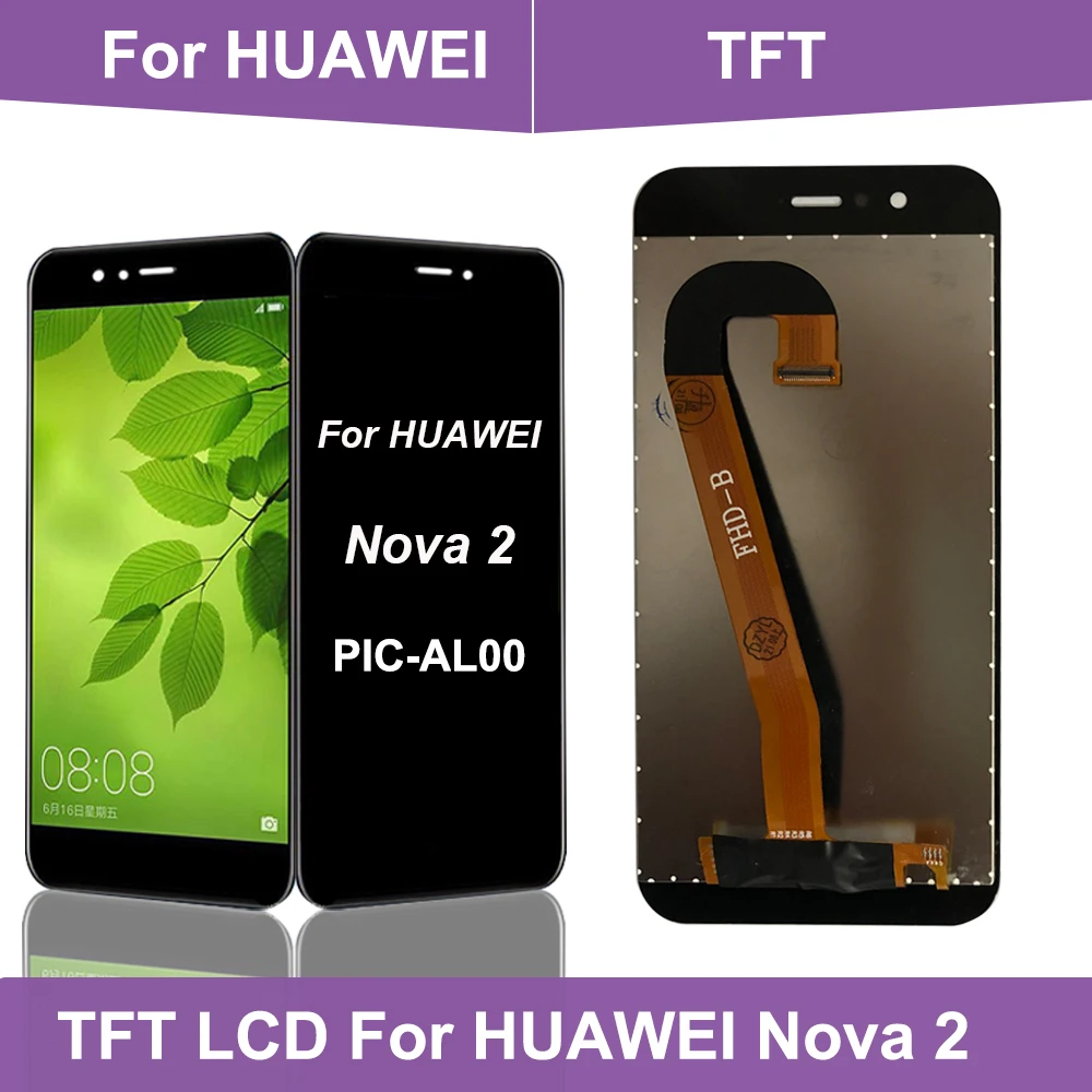 Для HUAWEI Nova 2 LCD PIC-L29 PIC-L09 дисплей сенсорный экран дигитайзер запасные части с