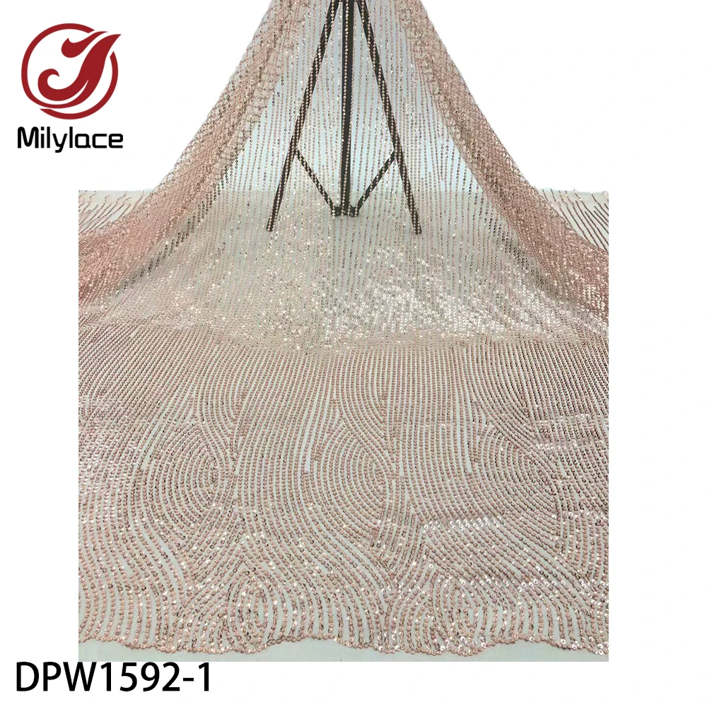Luxury African Lace Fabrics with Sequins and Beads High Quality Tulle Lace French Net Lace Fabric for Dress DPW1592
Luxury African Lace Fabrics with Sequins and Beads High Quality Tulle Lace French Net Lace Fabric for Dress DPW1592