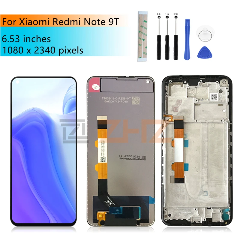 for Xiaomi Redmi Note 9T LCD Display Touch screen Digitizer Assembly J22 LCD Fro Redmi Note 9t Screen With Frame Replacement
for Xiaomi Redmi Note 9T LCD Display Touch screen Digitizer Assembly J22 LCD Fro Redmi Note 9t Screen With Frame Replacement
