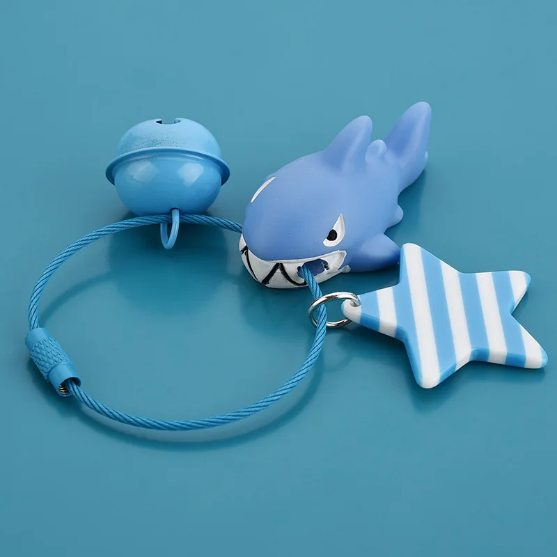 Cartoon Animal Doll Keyrings Cute Shark Dog Cat Crocodile Small Bell Wire Key Ring Pendant Personalized
Cartoon Animal Doll Keyrings Cute Shark Dog Cat Crocodile Small Bell Wire Key Ring Pendant Personalized