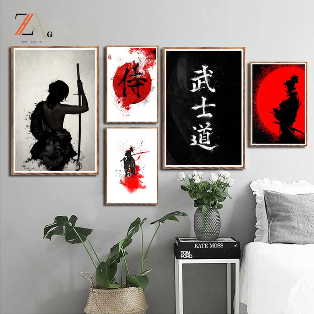 Japanese Art Painting Samurai Bushido Silk Canvas Poster Wall Home Decoration anime posters wall art canvas wall paintings
Japanese Art Painting Samurai Bushido Silk Canvas Poster Wall Home Decoration anime posters wall art canvas wall paintings