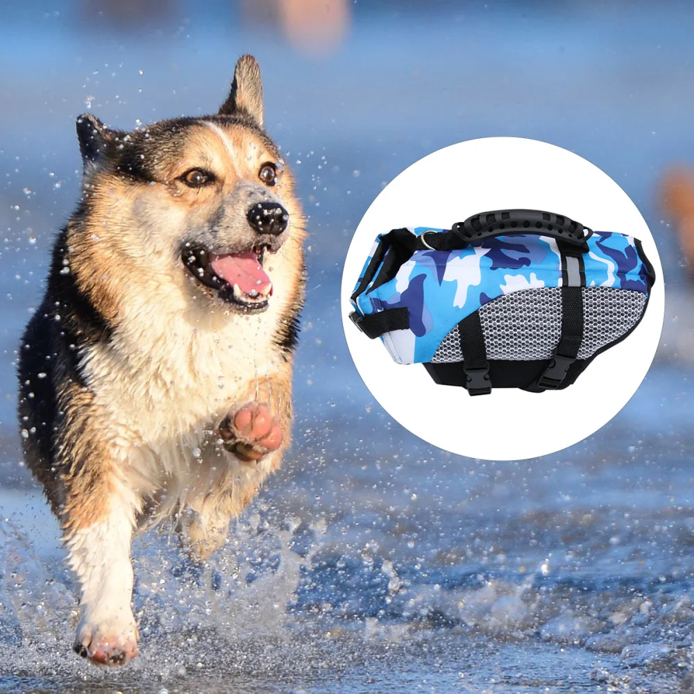 Dog Life Size Adjustable Dog Life Preserver Durable Life Vest Buoyant Lifesaver Size (Blue)
Dog Life Size Adjustable Dog Life Preserver Durable Life Vest Buoyant Lifesaver Size (Blue)